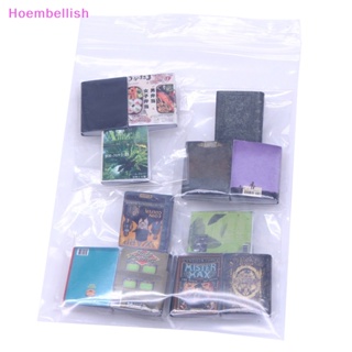 Hoe&gt; โมเดลหนังสือจิ๋ว สไตล์วินเทจ 1/12 สําหรับตกแต่งบ้านตุ๊กตา 12 ชิ้น