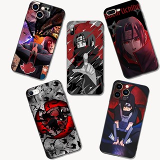 เคสโทรศัพท์มือถือ ซิลิโคนนิ่ม tpu ลายการ์ตูนอนิเมะ Uchiha Itachi สีดํา สําหรับ iphone X XR XS max