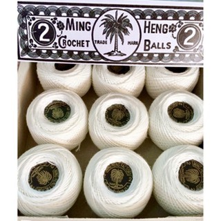 ด้ายกลุ่มม้วนใหญ่ MING HENG (ราคารวมแวท) ตราต้นมะพร้าว #2 เชือกด้าย สีขาว 12 ม้วน/1 กล่อง ด้ายมัดไก่ เชือกว่าว เชือกไ...