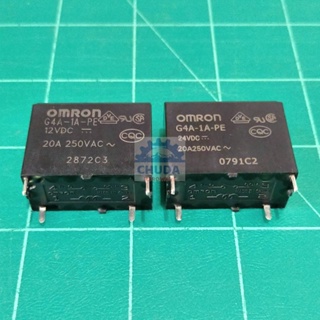 รีเลย์ Relay OMRON คอยล์ 12VDC 24VDC 4P 20A 250VAC **ของแท้** #G4A-1A-PE OMRON (1 ตัว)