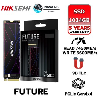 COINSคืน15%⚡FB9JMZV6⚡ HIKSEMI FUTURE SERIES SSD 1024GB PCIE GEN4 X 4 NVME READ 7450MB/S WRITE 6600MB/S (5Y OR 1800TBW)