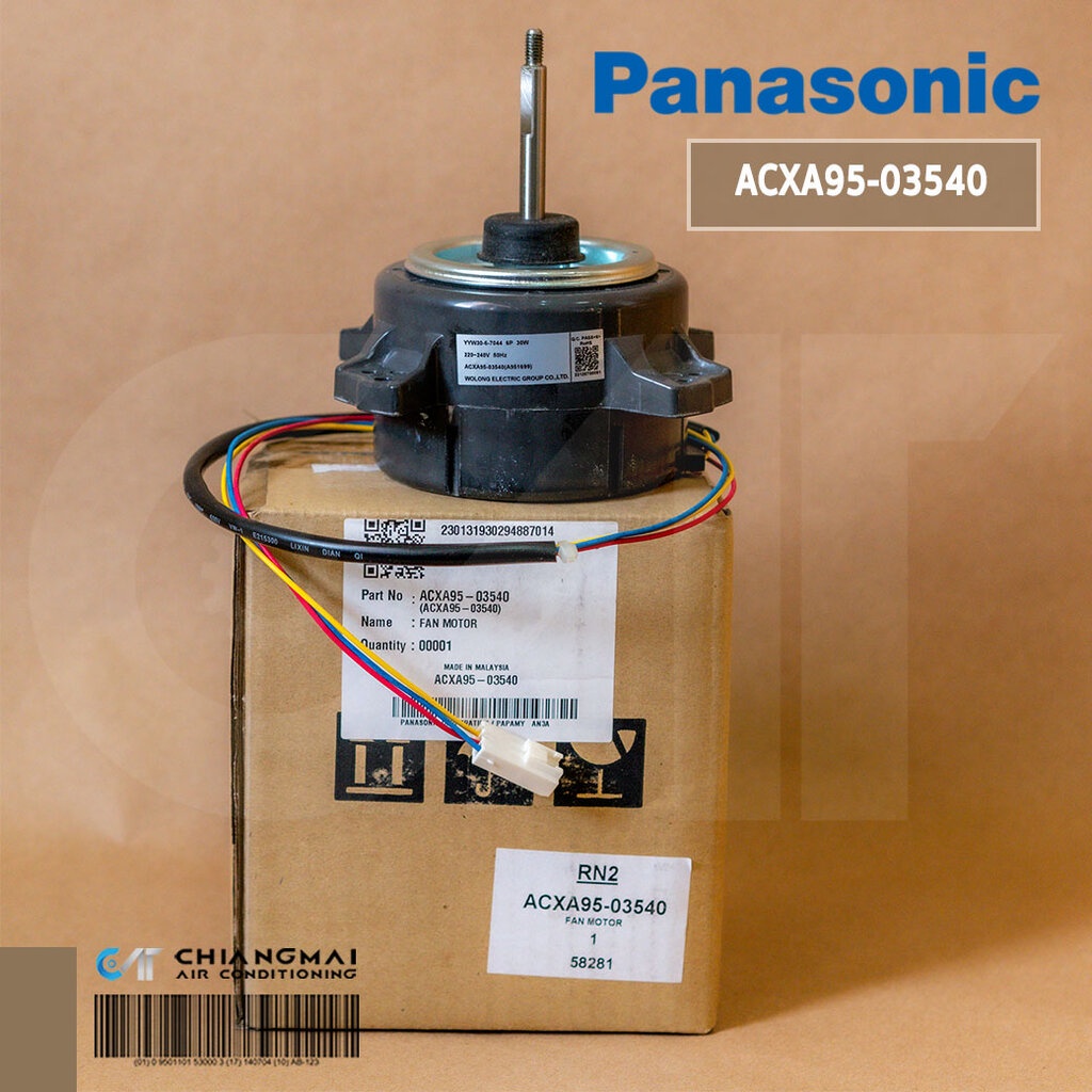ACXA95-03540 มอเตอร์แอร์ Panasonic มอเตอร์แอร์พานาโซนิค มอเตอร์คอยล์ร้อน รุ่น CU-S15KKT, CU-PS15KKT