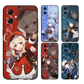 เคส Xiaomi 13 12 11 10T 11T 12T lite PRO 4g 5G Genshin โทรศัพท์มือถือแบบนิ่ม ผิวด้าน สีดํา สําหรับ