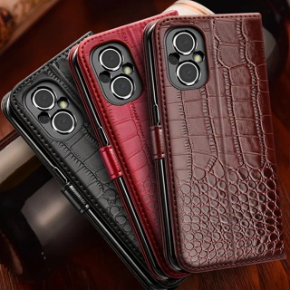 เคสโทรศัพท์มือถือหนัง PU แบบฝาพับ ลายหนังจระเข้ สําหรับ OPPO Reno9 Pro Plus 5G Reno8 T Reno7 Z Reno6 4G Reno 6 7 8 Lite 9 Pro Plus 5G 4G