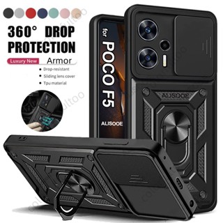 เคสโทรศัพท์มือถือ กันกระแทก พร้อมแหวนแม่เหล็ก สําหรับ Xiaomi Poco F5 Pro F5Pro F4 GT F4GT F3 PocoF4 PocoF5 5G Poco F5 2023