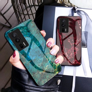 เคสโทรศัพท์มือถือกระจกนิรภัย TPU แบบนิ่ม ขอบแข็ง กันกระแทก สําหรับ Xiaomi Poco F5 Pro Poco F5 Pro