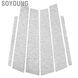 Soyoung Automobile Post Pillar Cover  Stable Easy To Install Durable Pre Cut Molding Window Panel B Pillar Trim  for Car