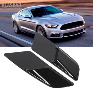 ALASKAR 2 Pcs เครื่องยนต์ Bonnet Air Vent ฝาครอบด้านหน้า ตกแต่งสำหรับ Ford Mustang 2015 ถึง 2017