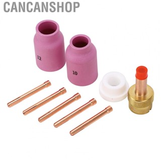 Cancanshop Welding Cup  Welding Cup Torch Collet Set Easy Installation Fine Workmanship Copper PTFE 9Pcs  for WP 18