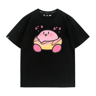 เกม Kirbys Dream Land เสื้อยืดกระต่ายแขนสั้นเสื้อยืดผ้าฝ้ายอะนิเมะชายและหญิง