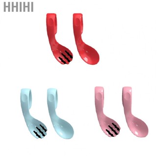 Hhihi Baby Bendable  Arc Shaped Small Mouth Recyclable Baby Training Spoons for Baby Self Directed Eating Training