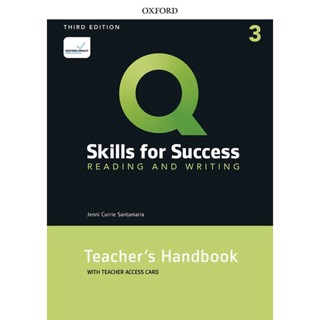 Bundanjai (หนังสือ) Q : Skills for Success 3rd ED 3 : Reading and Writing Teachers Handbook with Teachers Access Card