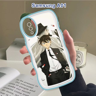 เคสโทรศัพท์มือถือแบบนิ่ม กันกระแทก กันรอยกล้อง ลายโคนัน แฟชั่น สําหรับ Samsung Galaxy A01 A11 M11 A21S A31 A51 A71