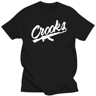 เสื้อยืดแขนสั้น พิมพ์ลาย Crooks And Castles สีดํา ไซซ์ S ถึง 3Xl ของขวัญ สําหรับผู้ชาย