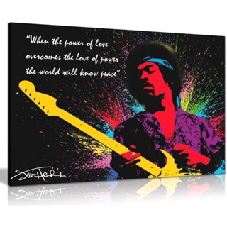 Jimi Hendrix Quote ภาพพิมพ์บนผ้าใบ สําหรับตกแต่งผนังบ้าน