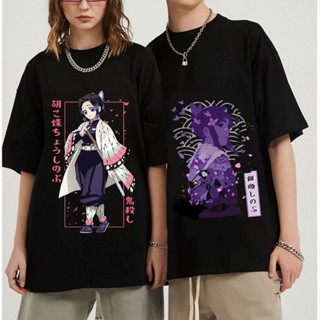 Unisex เสื้อยืด Demon Slayer ลาย Tanjirou Kamado สำหรับผู้ชายและผู้หญิง