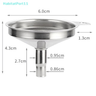 Habitatport กรวยสเตนเลส ขนาดเล็ก สําหรับเติมน้ํามันเบียร์ 1 ชิ้น
 Th