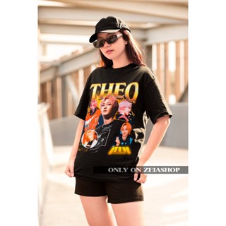 P1 เสื้อยืด พิมพ์ลาย Harmony Theo Retro Bootleg Kpop Merch - Kpop ของขวัญสําหรับเธอ หรือเขา P1Harmony Retro 90S