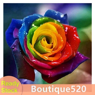 ชุดปักครอสสติตช์ ผ้าแคนวาส รูปดอกกุหลาบ 11CT DIY [boutique520.th]