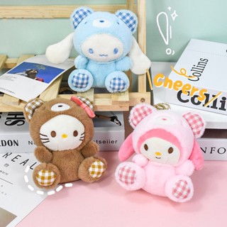 SANRIO พวงกุญแจ จี้ตุ๊กตาหมี Kuromi Cinnamoroll น่ารัก สําหรับห้อยกระเป๋า