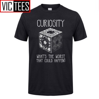 เสื้อยืด ผ้าฝ้าย 100% พิมพ์ลาย Curiosity Kilhellraiser ขนาดใหญ่ สําหรับผู้ชาย