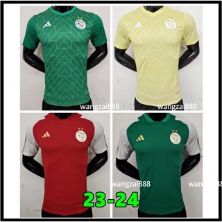 เสื้อกีฬาแขนสั้น ลายทีมชาติฟุตบอล Algeria Home Away Player Edition 23-24 ชุดเหย้า