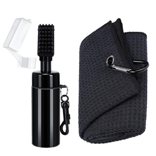 Water Nylon Retractable Detachable Leakproof Essentials Easy Cleaning Waffle Pattern Golf Club Cleaner Brush