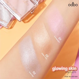 ♦️ของแท้·ส่งด่วน·ถูก♦️Odbo Glowing Skin Highlighter #OD1304 : โอดีบีโอ โกลววิ่ง สกิน ไฮไลท์เตอร์ ไฮไลท์ x 1 ชิ้น dayse