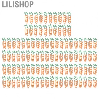 Lilishop Carrot Paper Clips  100 Pieces Small Paper Clips Light Portable  for Document