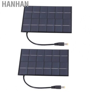 Hanhan 2PCS 2W Solar Panels DC5521 Output 3.7V Solar Panel  For Solar Light WT