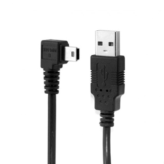 Xiwai สายเคเบิลข้อมูล USB Type B 5pin ตัวผู้ มุมขวา 90 องศา เป็น USB 2.0 ตัวผู้ พร้อมเฟอร์ไรท์ 3.0 ม.