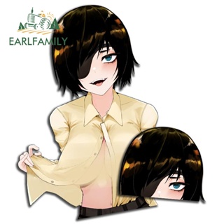 Earlfamily สติกเกอร์ ลายเครื่องดื่ม Himeno Peeker ขนาด 13 ซม. กันรอยขีดข่วน สําหรับติดตกแต่งกระจกรถยนต์ หน้าต่าง