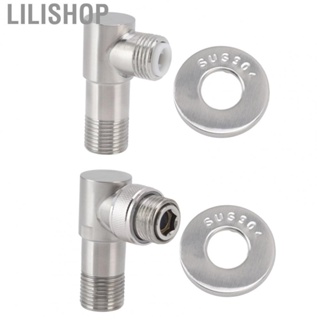 Lilishop Angle Stop Valve Toilet Angle Valve Integrated Design 304 Stainless Steel for Bathroom for Water Heater