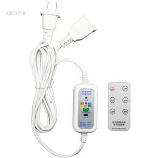 【3C】สวิตช์รีโมตคอนโทรลไร้สาย 110v 220V 100W ปลั๊ก US 12 ชั่วโมง สําหรับพัดลมเพดาน LED
