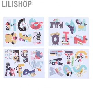 Lilishop 26 English Alphabet Wall  Kindergarten ABC EcoFriendly  For Kids