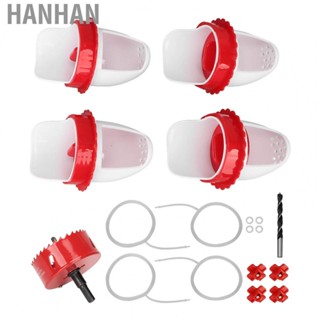 Hanhan Chicken Gravity Feed Kit  Weatherproof Chicken Feeder Good Airtightness Mouse Proof  for Buckets