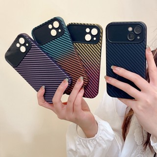 เคสโทรศัพท์มือถือ คาร์บอนไฟเบอร์ สองสี คุณภาพสูง สําหรับ iPhone 14 13 12 11 Pro MAX X XS XR XS MAX