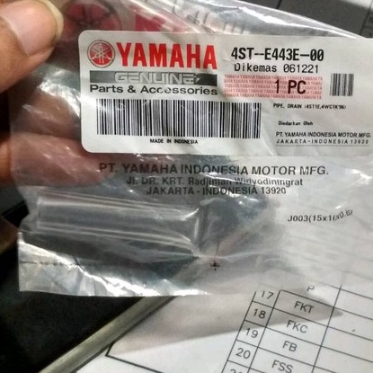 กล่องกรองท่อใส และบล็อก CVT ของแท้ สําหรับ YAMAHA MIO J M3 S Z SOUL GT FINO FI XRIDE 4ST-E443E-00