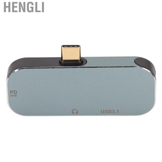 Hengli Portable 5 In 1 Type C HuB Dock USB C Multiport Adapter Silver For  PC