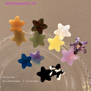 Alittlesearch11 กิ๊บติดผม รูปดาว เป็ดน่ารัก สีกาแฟ ขนาดเล็ก สไตล์เกาหลี สีเขียว สําหรับตกแต่งด้านข้าง