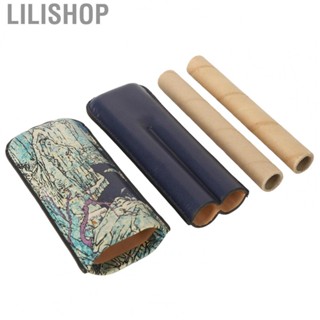 Lilishop Holder Case  Tight Stitching Frosted   Case 2 Finger Artificial Leather  for Office for Men