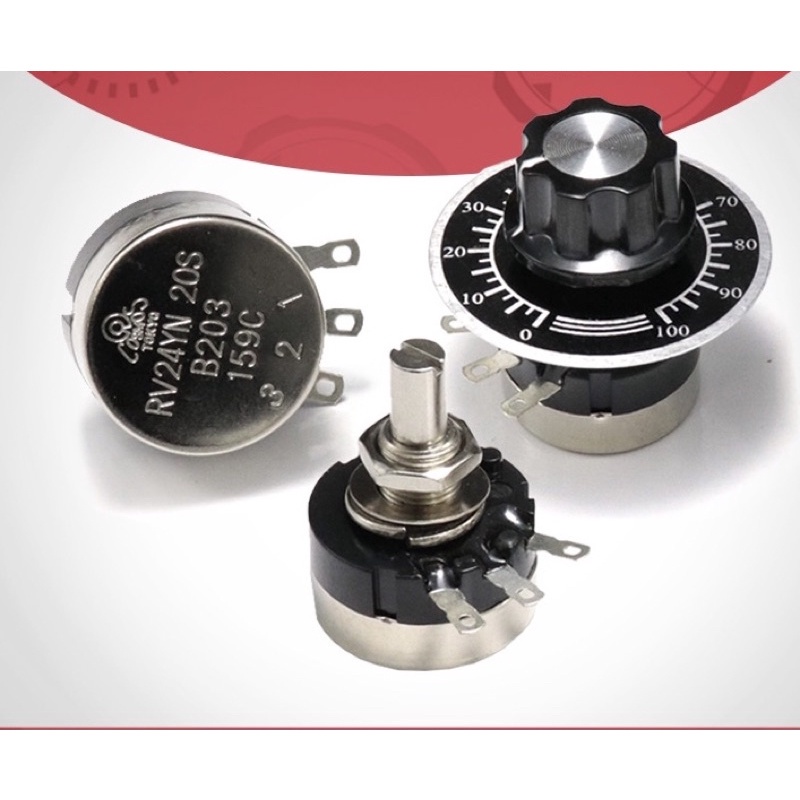 วอลลุ่ม RV24YN 20S (ค่าK)  1k/2K/3k/5k/10k/20k/30K/50k/100k/200k/250k/500k/100โอม/200โอม/500โอม/1M/2