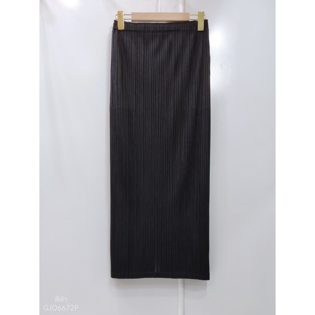 ยาว 34นิ้ว! 2MUAY BASIC รุ่น GJO6672P กระโปรงผู้หญิง กระโปรงพลีทคุณภาพ FREE SIZE PENCIL PLEATED SKIRT
