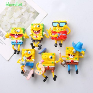 Bluevelvet ตุ๊กตาฟิกเกอร์ SpongeBob 6 ชิ้น ต่อชุด