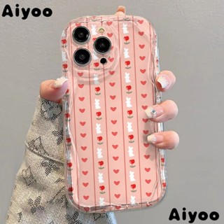 เคสป้องกันโทรศัพท์มือถือใส แบบนิ่ม ลายกระต่าย กันกระแทก สําหรับ iPhone 1 14xr 13 12117promax✅เคสป้องกัน แบบนิ่ม สําหรับ Apple 9WK1 8pxs