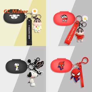 Baseus Bowie WM03 Case Cartoon Crayon Shin-chan Keychain Pendant Baseus WM03 Silicone Soft Case Cute Piggy Snoopy Pendant Baseus WM01 / WM02 / WM02+ / WM01 Plus Cover Soft Case Baseus E3 E8 Case Shockproof Case Protective Cover