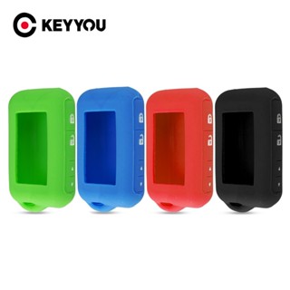 ใหม่ KEYYOU เคสกุญแจรีโมตรถยนต์ ซิลิโคน 2 ทาง LCD สําหรับ Starline E60 E61 E66 E63 E66 E90 E91 E61 E95 707665