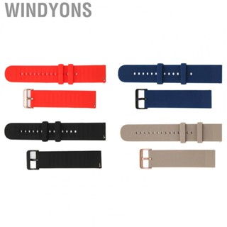 Windyons Silicone Strap  Easy To Clean Silicone Watchband Adjustable Buckle Breathable  for Amazfit GTS 3 Watch