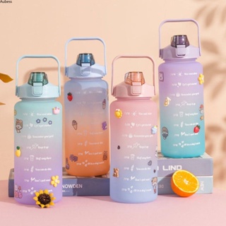 Ready Bottle Squeeze Of Water Gym 2 Liters Fitness Weeze สีสันสดใสพร้อมวลีสร้างแรงบันดาลใจ Serein