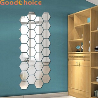 【Good】Acrylic Mirror Sticker Lightweight Non-polluting Wall Decals Waterproof【Ready Stock】